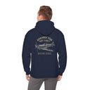 Spitfire Series Hoodie - Remember Your First Flight? Vintage WWII Plane Sweatshirt featuring a detailed Spitfire illustration on the back.