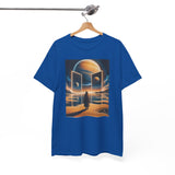 T-Shirt — Cosmic Portal Nightscape Graphic Tee set against a space-themed background for a complete cosmic look.