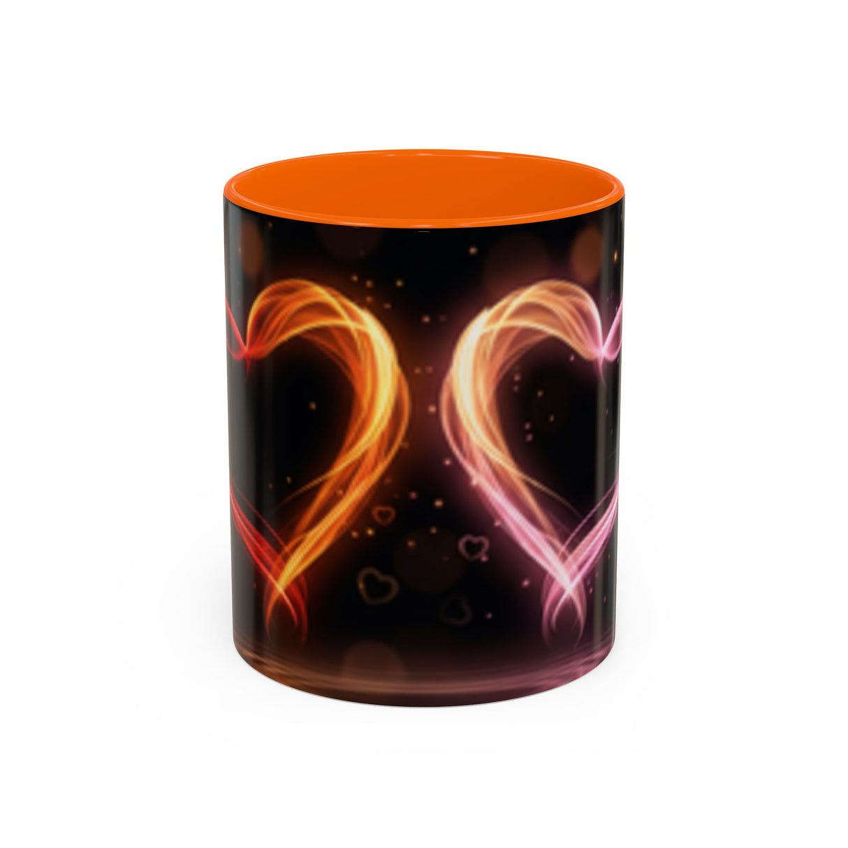 Neon Heart Accent Coffee Mug – Romantic Glow 11/15oz US