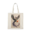 Natural Tote Bag with Enchanting Phoenix Design, Eco-Friendly Bag, Gift for Nature Lovers, Summer, Travel, Shopping, Festivals