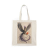 Natural Tote Bag with Enchanting Phoenix Design, Eco-Friendly Bag, Gift for Nature Lovers, Summer, Travel, Shopping, Festivals