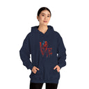 Love Kiss Hoodie styled for a slightly gritty romantic vibe, perfect for everyday wear.