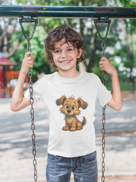 Cute Puppy Toddler T-Shirt front view perfect for everyday wear and special occasions.