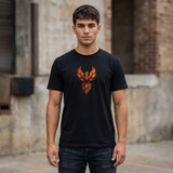 Phoenix Graphic T-Shirt — Fiery Tribal Bird Tee