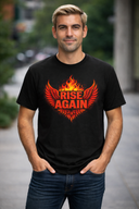 Rise Again Phoenix T-Shirt — Flaming Wings Graphic Tee