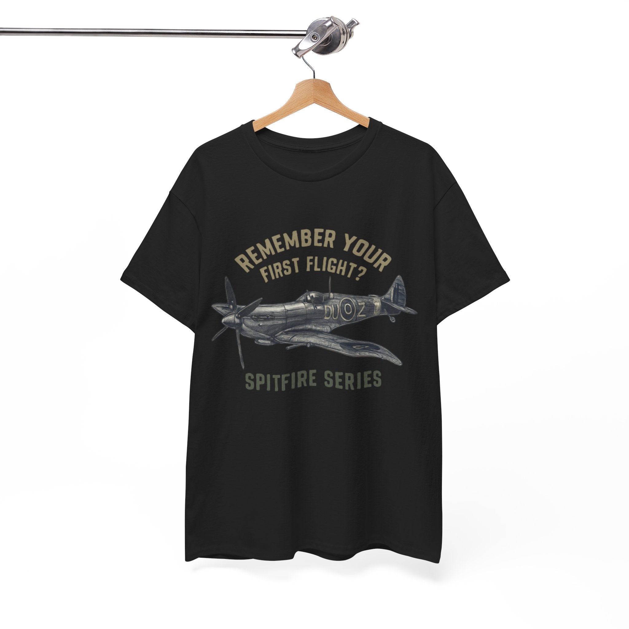 Woman wearing the Spitfire Series T-Shirt, enjoying a casual evening with friends.