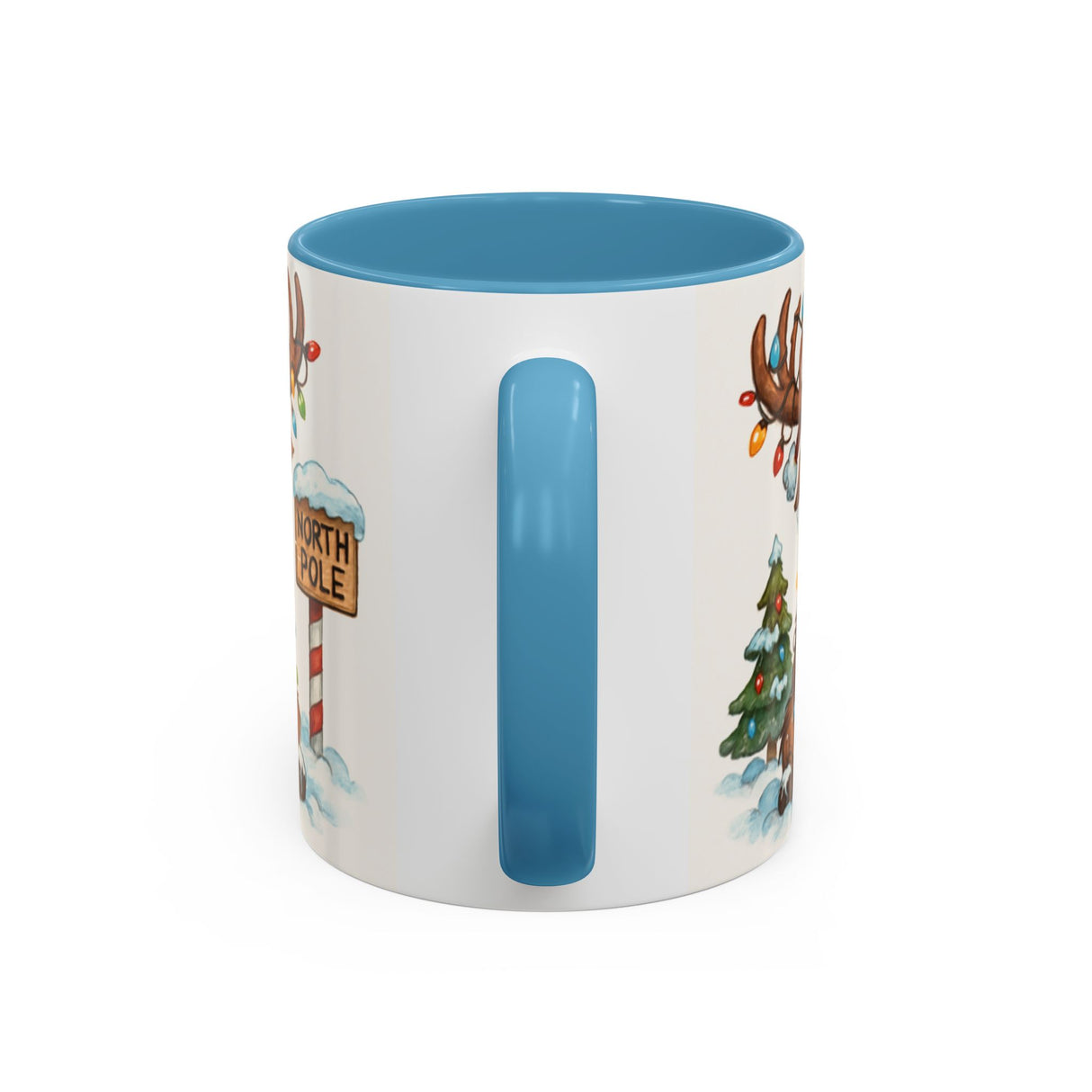 Christmas Reindeer Coffee Mug with its festive light design that brightens up your holiday drinks.