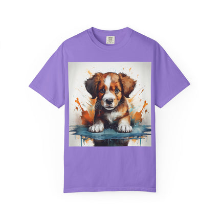 Puppy Stylish Women T-Shirt, Retro Fashion Tee, Stylish Casual Wear, Gift for Her, Trendy T-Shirt for Events