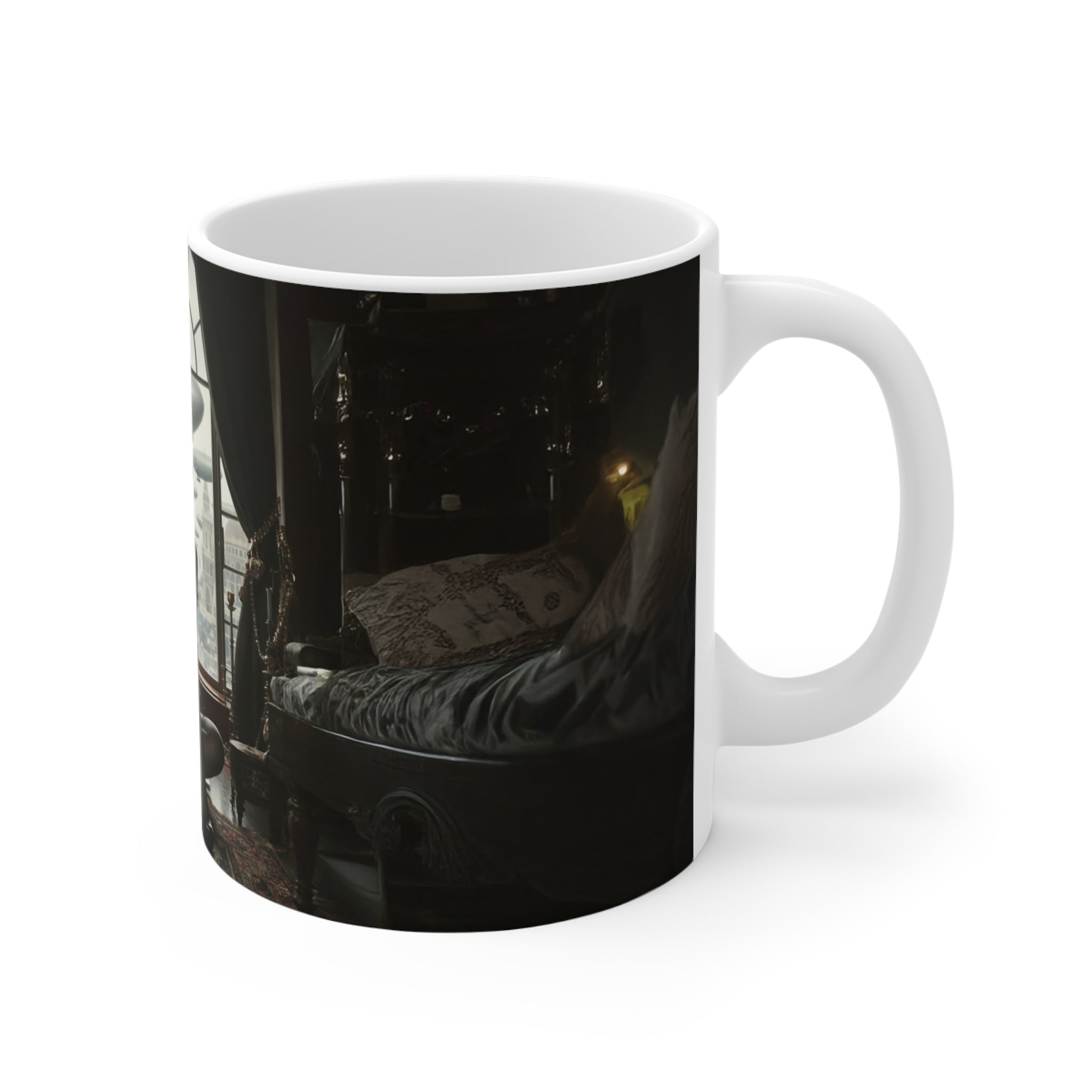 Attractive Woman, Retro Glamour Mug,  Enthusiast Gift, Coffee Cup, Retro, Unique  Mug, Glamour, Retro, Woman, Car, Dress