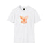 Phoenix Floral Graphic T Shirt Watercolor Rising Bird Tee