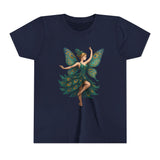 Front view of Whimsical Fairy Youth Short Sleeve Tee highlighting its comfortable fit for children.