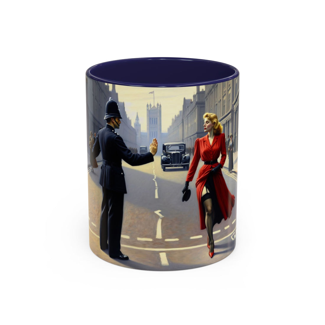 Stylish Accent Coffee Mug with a unique artistic design, ideal for elevating your coffee experience.