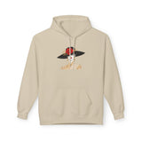 Elegant Lady in Wide-Brim Hat Hoodie — Fashion Illustration Pullover