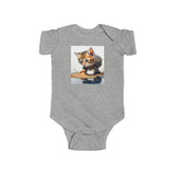 Cute Kitten Infant Bodysuit for Baby Girls and Boys, ideal for photoshoots and festive outings.