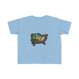 Whimsical Toddler Tee with Bottle Design displayed on a playful background, ideal for birthday and family gatherings.