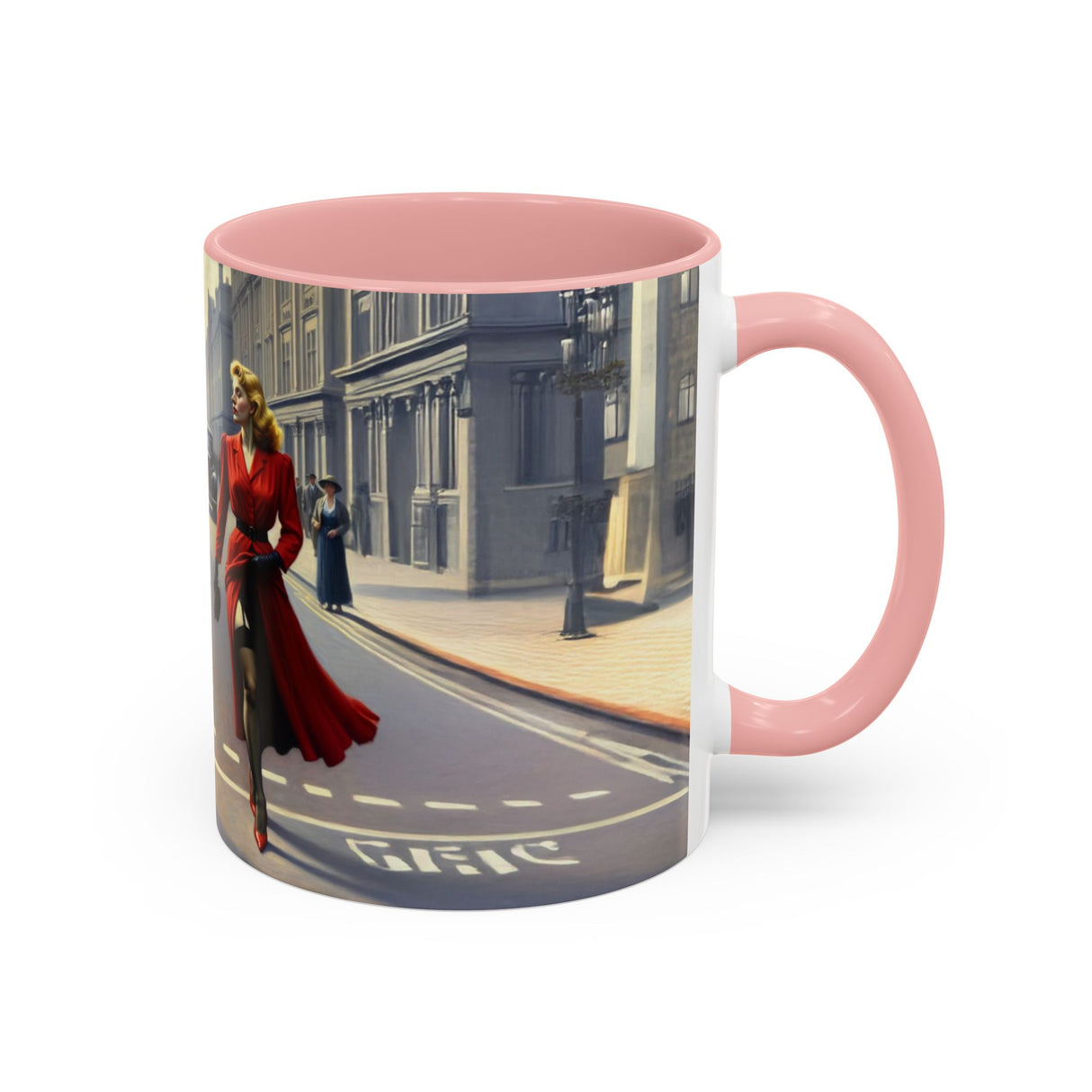 Artistic portrayal of the Vintage Glamour Accent Coffee Mug in a sunny kitchen setting.