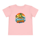 Wave Roar Toddler Tee — Dino Surf Beach Graphic Shirt