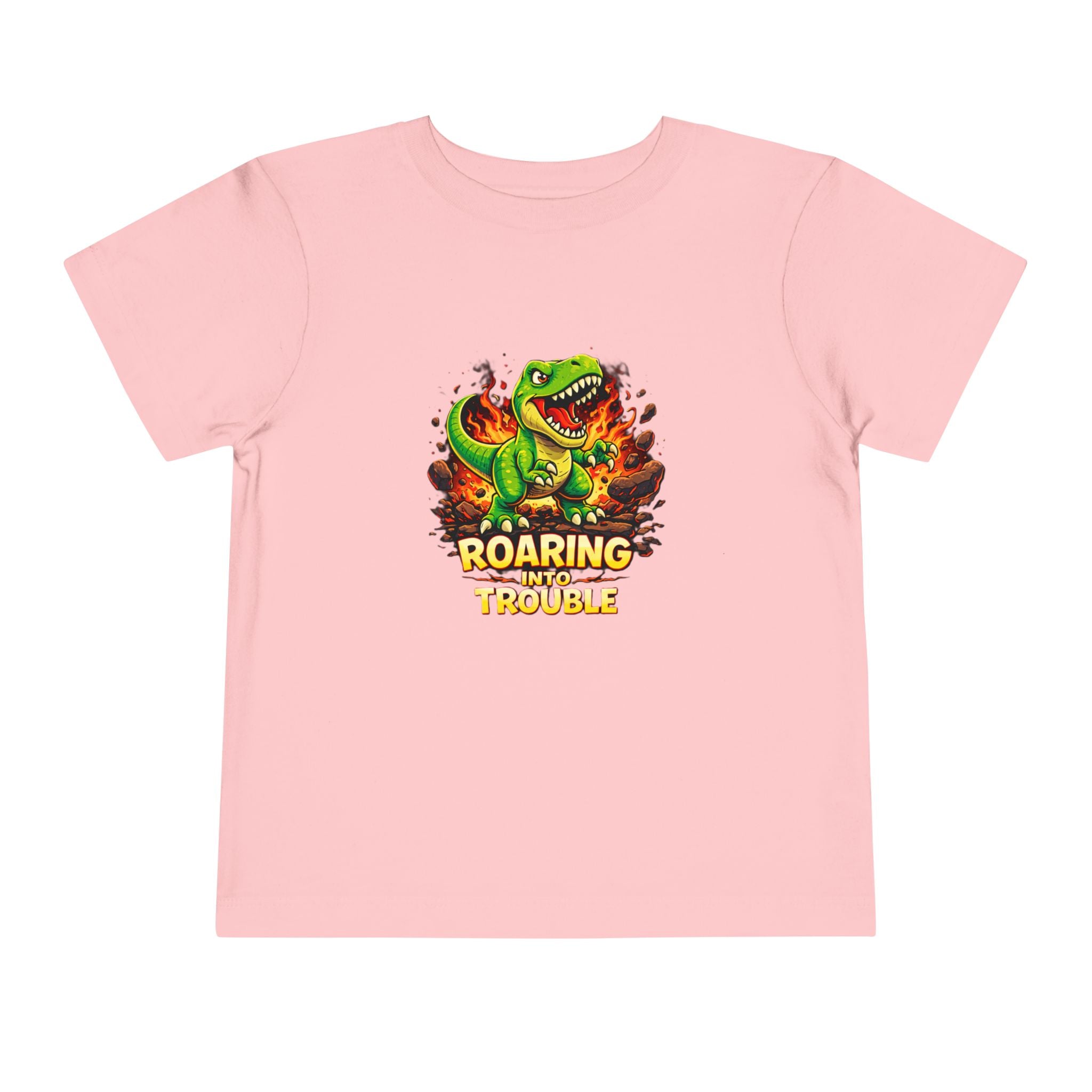Roaring Into Trouble Dinosaur Graphic Tee