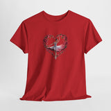 Artistic Ballerina T-Shirt featuring romantic details, ideal for Valentine's Day celebrations.