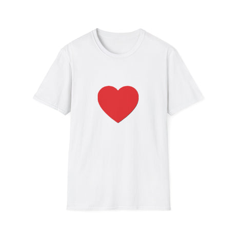 Red Heart Valentine's T-Shirt — Simple Heart Graphic Tee