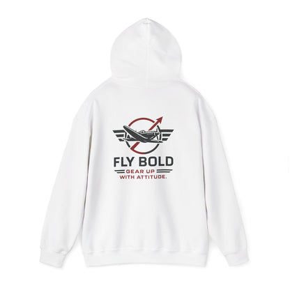 Fly Bold Hoodie, perfect for late-night briefings and casual hangouts.