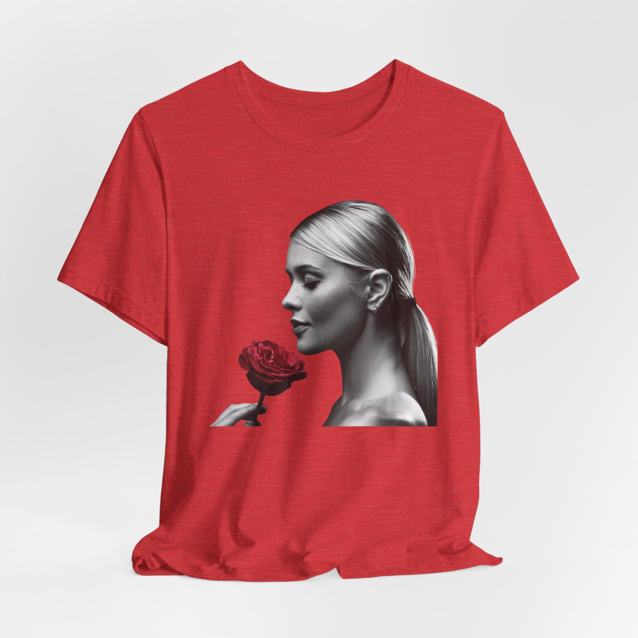 Elegant Rose Graphic Tee, Floral T-Shirt, Gift for Her, Casual Wear, Statement Top, Birthday Gift, Anniversary Gift
