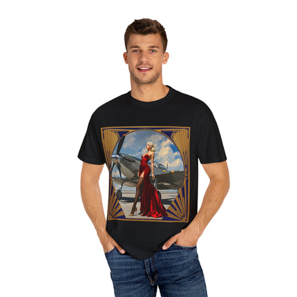 Vintage Glamour T-Shirt, Retro Fashion Tee, Stylish Casual Wear, Gift for Him, Trendy T-Shirt for Events
