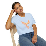 Phoenix Flame T-Shirt — Watercolor Rising Bird Tee