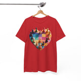 Person relaxing at home while wearing the Chess Heart T‑Shirt in comfort.