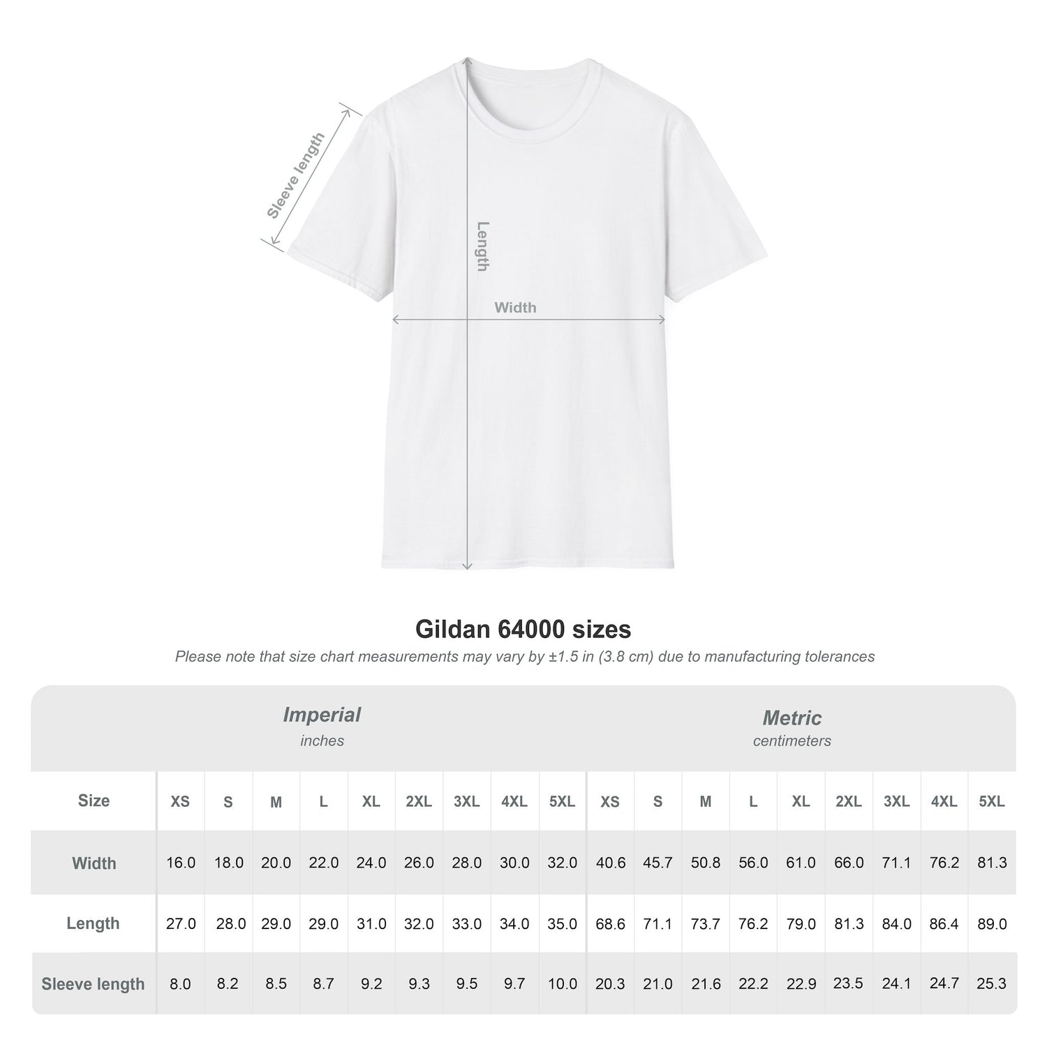 Rise Again Phoenix Wings Graphic T-Shirt  t-shirt with size chart measurements on a white background