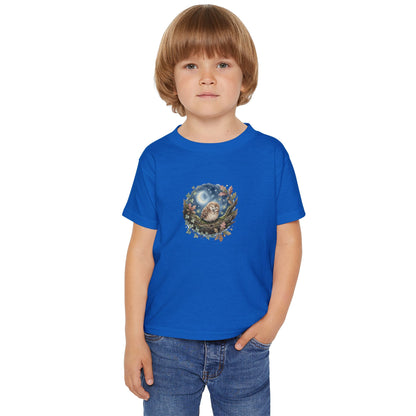 Sleepy Owl Toddler Tee — Woodland Toddler Shirt
