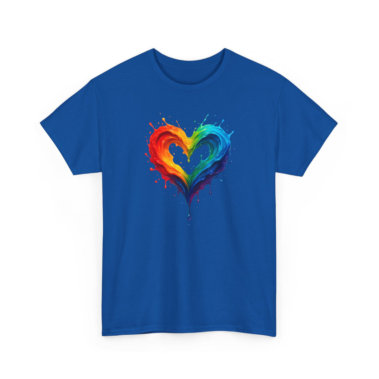 Casual outfit idea featuring the Rainbow Drip Heart T-Shirt, perfect for adding color to your wardrobe.
