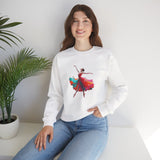 Close-up of Dance Silhouette Crewneck Sweatshirt showcasing beautiful ballerina graphic detail.