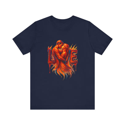 Love Embrace T-Shirt For Him, Romantic Tee, Gift for Couples, Valentine's Day Apparel, Cute Love Shirt, Sweetheart Gift