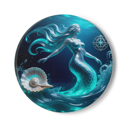 Mermaid Ceramic Coaster – Ocean Fantasy Drink Coaster