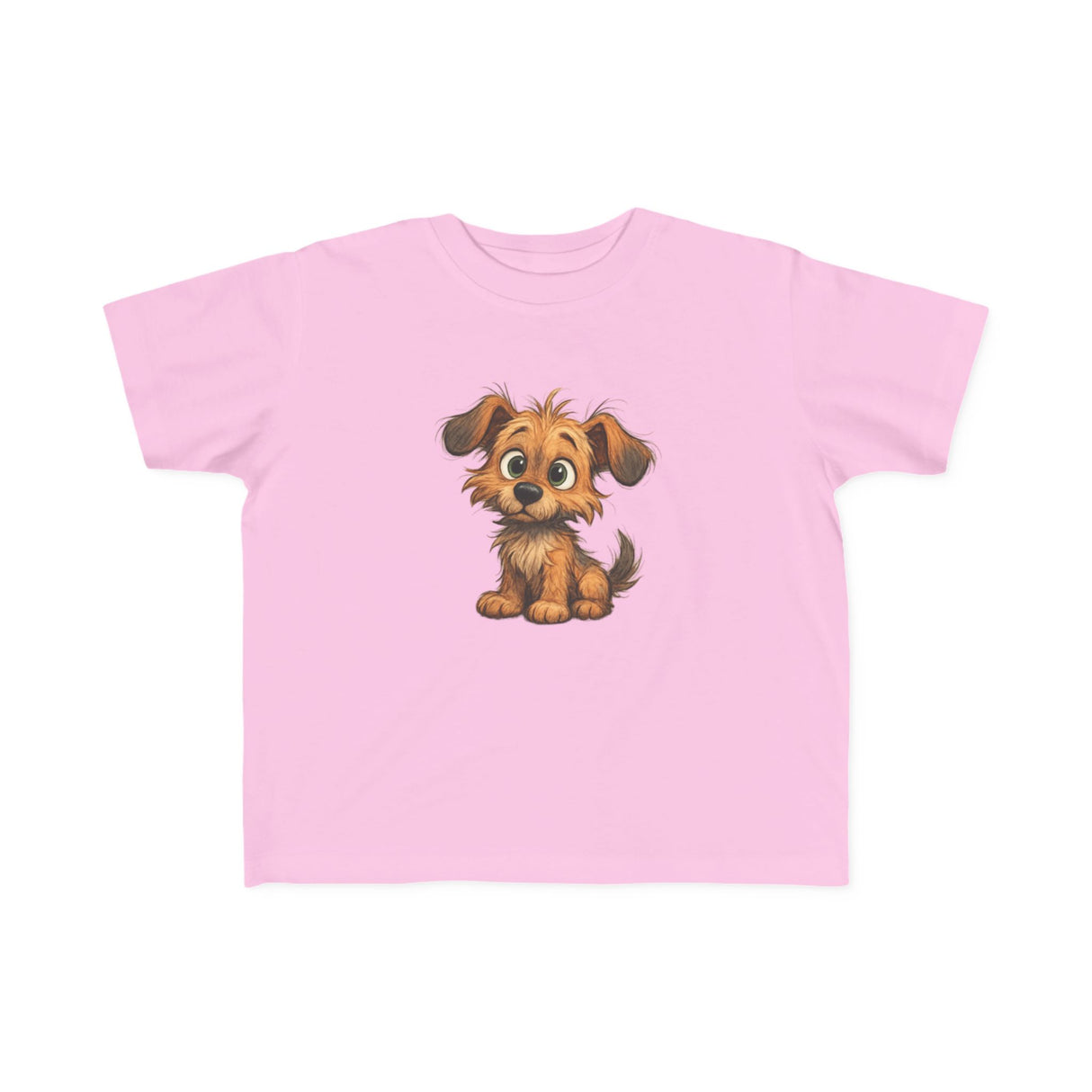 Cute Puppy Toddler T-Shirt detailed image highlighting the quality fabric and stitching.