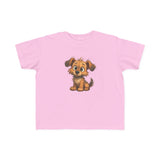 Cute Puppy Toddler T-Shirt detailed image highlighting the quality fabric and stitching.