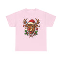 Back view of the Christmas Reindeer Tee, highlighting the shirt's comfortable fit and festive design.