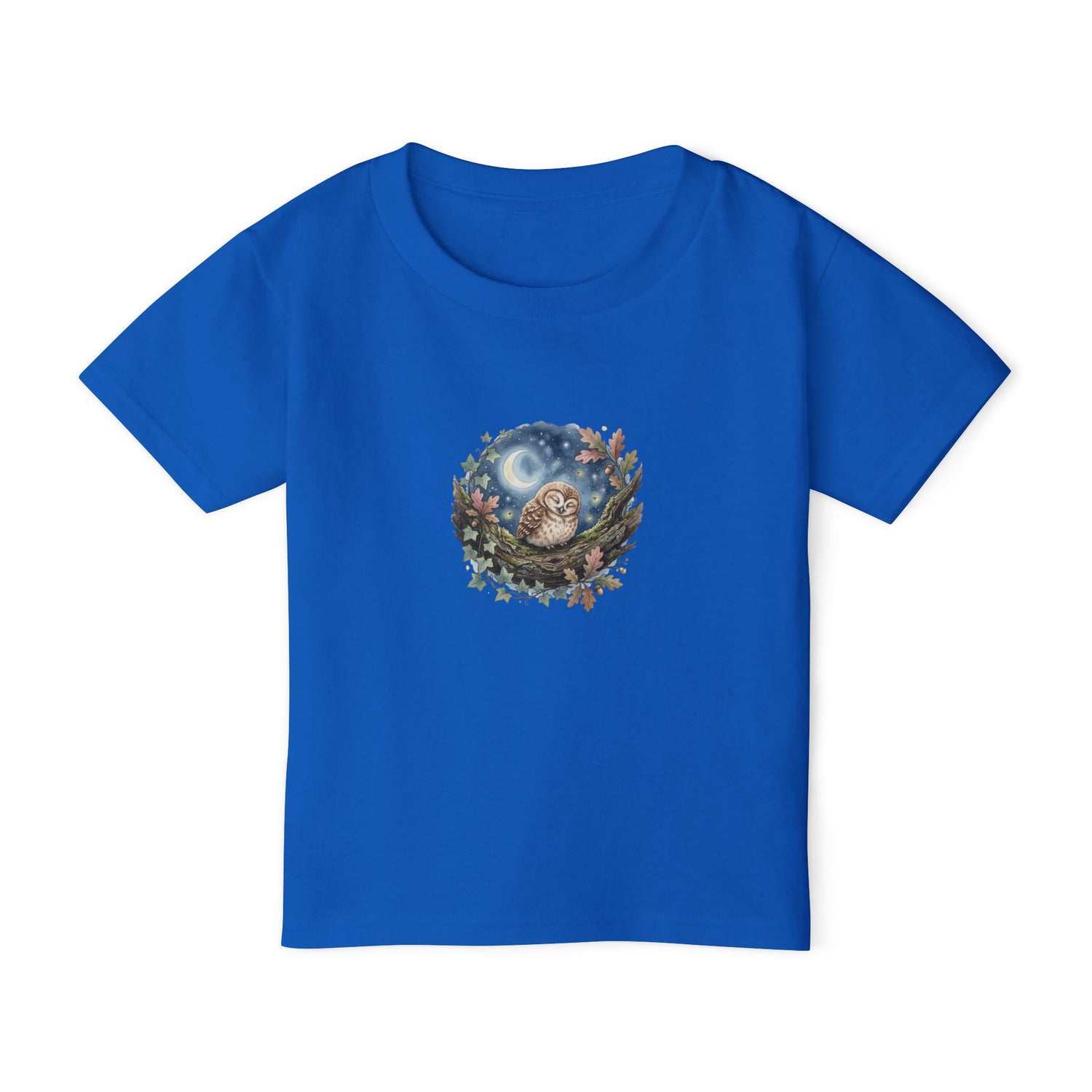 Sleepy Owl Toddler Tee — Woodland Toddler Shirt