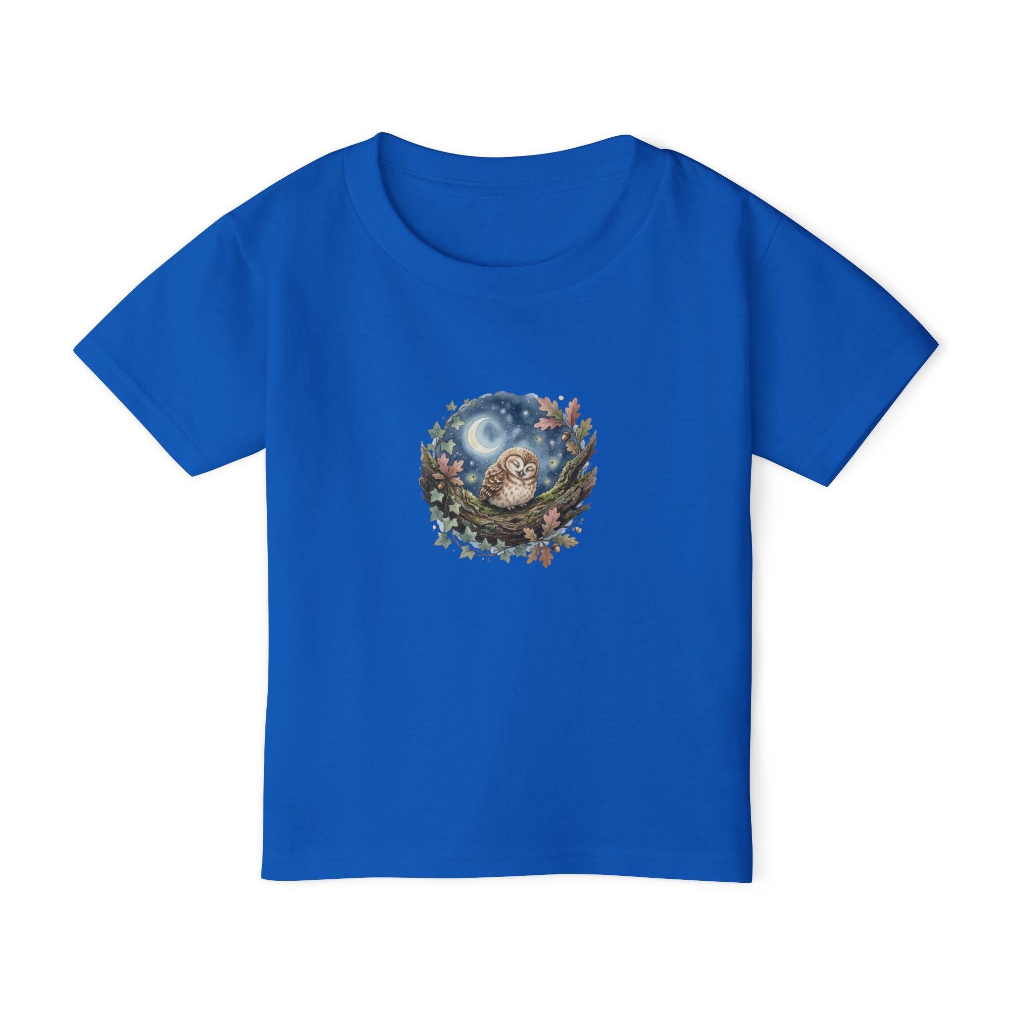 Sleepy Owl Toddler Tee — Woodland Toddler Shirt