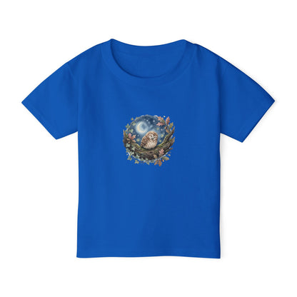 Sleepy Owl Toddler Tee — Woodland Toddler Shirt