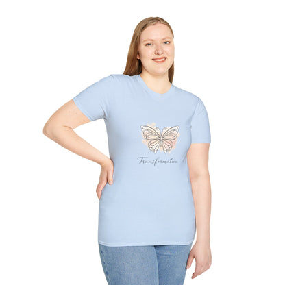 Transformation Pastel Butterfly Graphic Stylish T-Shirt