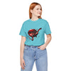 Red Lip Design Unisex Jersey Tee | Casual Wear, Trendy Shirt, Gift for Her, Summer Style, Statement Top