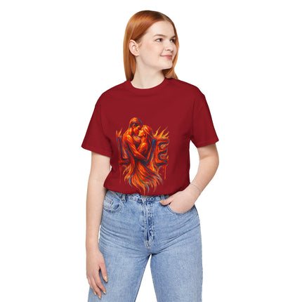Love Embrace Unisex T-Shirt, Romantic Tee, Gift for Couples, Valentine's Day Apparel, Cute Love Shirt, Sweetheart Gift