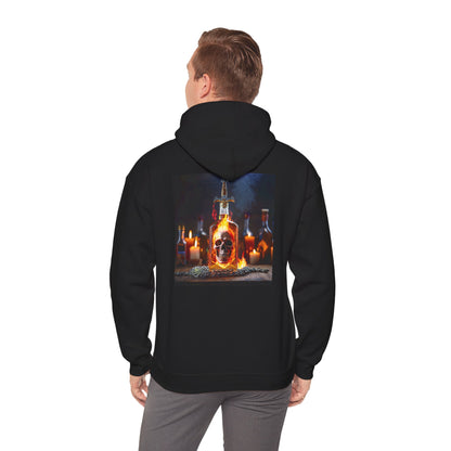 Final shot of Skull Potion Bottle Hoodie - Witchy Gothic Spellcraft Sweatshirt styled with gothic accessories for a complete look.