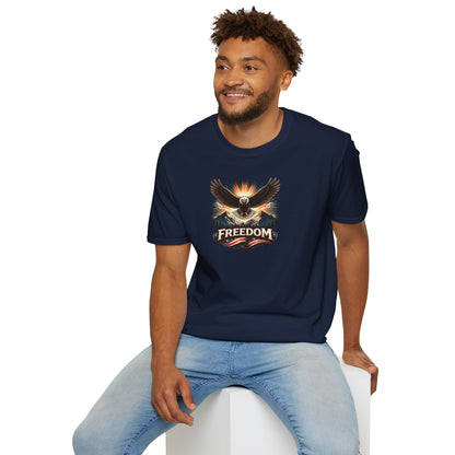  Freedom Eagle T-Shirt featuring a bold eagle graphic and the word &