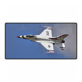 USAF Fighter Jet Desk Mat showing vibrant graphics, perfect for gamers and artists, 31.5" × 15.5".
