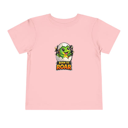  Born to Roar Cute Dino Graphic Kids Tee