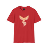 Phoenix Flame T-Shirt — Watercolor Rising Bird Tee