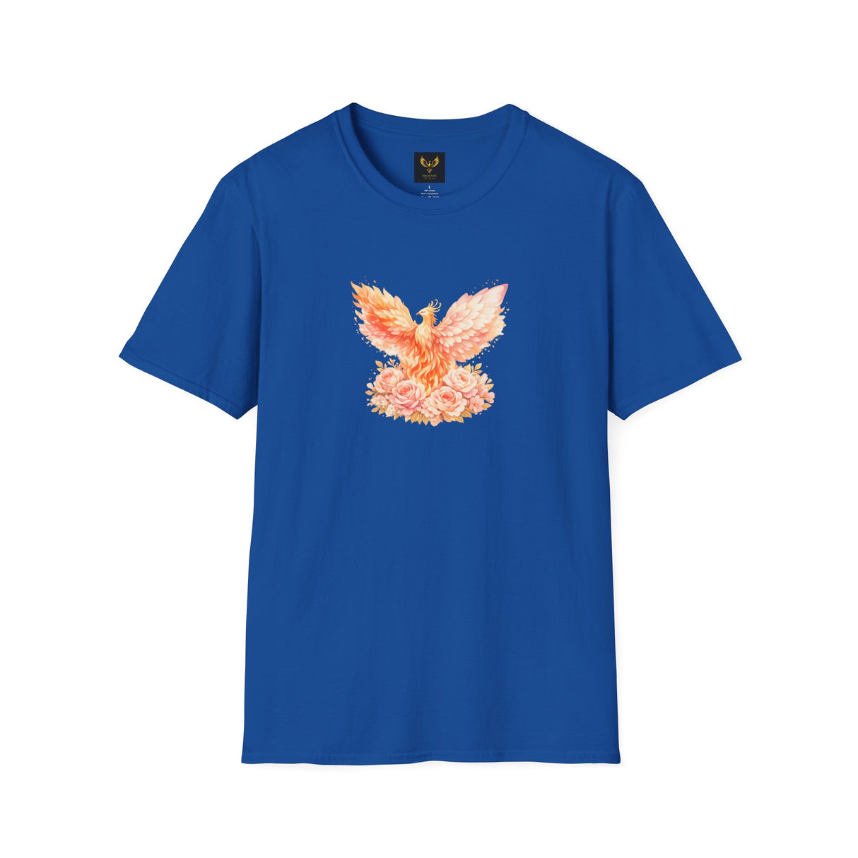 Phoenix Floral T-Shirt — Watercolor Rising Bird Graphic Tee